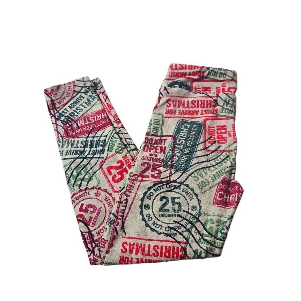 LuLaRoe Girl Christmas leggings XS/S
